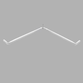 Rod Desyne Lockseam Corner Curtain Rod, 28-48 inch, White