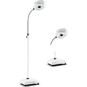 36W Floor Portable Mobile LED Surgical Exam Light Shadowless Lamp with 12pcs LED Bulbs
