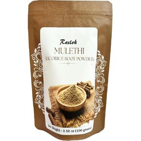 Licorice Root Powder | Kown as Malethi, Mulethi Powder | Glycyrrhiza Glabra (3.52, Ounces)