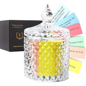 Upgraded Bible Verse Jar, Read Me When Bible Verses Jar, Scripture Prayer Cards Hope Jar, Bible Study Supplies, Religious Graduation Gift, Church Christian Birthday Gifts for Women Men Mom Dad Friend