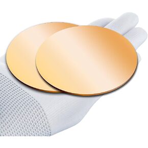 2PCS Brass Round Plate,0.06" Thickness x 4" Diameter,14 Gauge Round Brass Metal Sheet for Crafts,DIY, Jewelry, Electrical, Repair, Industrial