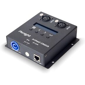 ArtNet DMX 1024 Ethernet Lighting Controller Interface，2 Universe/Truss Mountable/PoE CR021R