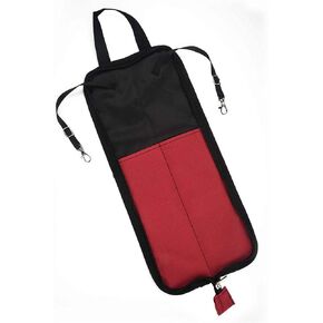 Drum Stick Bag, drumstick Bag, Drum Accessories, Oxford Cloth Fabric Drumstick Case Breathable Portable Handbag with Handle(red)