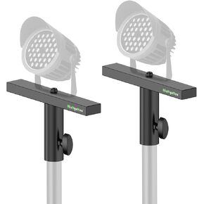 T-Bar Lighting Extension DJ Lighting Stand Cross Bar Single Light for Speaker Stand Tripod Mount