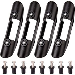 ملحقات مشبك مجداف سافيتا كاياك مشبك بلاستيكي أسود 4 قطع تتضمن 8 براغي و8 صواميل in Kuwait