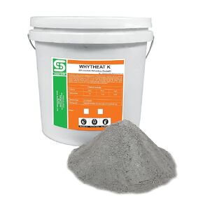 Simond Store Castable Refractory Cement - 94% Alumina Dense - 3270°F Rated High Temp Fireproof Castable Refractory Mortar for Foundry Furnace Forge Kiln Pizza Oven Stove Fireplace - 44 Lbs
