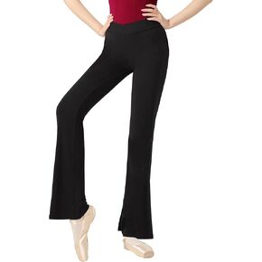 Women's Black Flared Pants Breathable Modal Legging for Ballet/Gymnastics/Yoga/Daily Wear