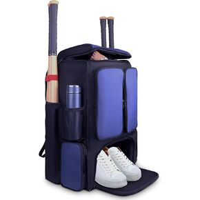 MANETTA 70L Softball Bag, Baseball Bat Bag for Adult, Lightweight Baseball Equipment Backpack with Shoe Compartment, Bat Backpack for TBall Bat, Batting Mitten, Helmet, Caps, Teeball Gear