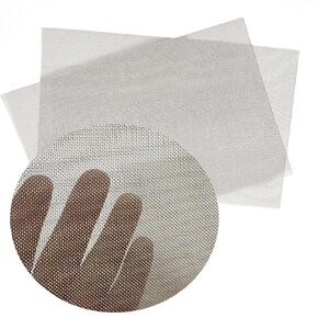 304 Stainless Steel Wire Mesh, 30 Mesh SS304 Woven Mesh Screen, 2Pcs 8"x11.8"(20 * 30cm) Woven Wire Mesh Sheet for Window Screen,Filter Mesh, Air Vent, DIY Projects, Cage, Garden, Roof Project