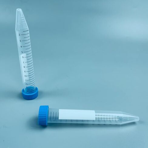 Autoclavable Polypropylene Centrifuge Tubes, Volume 50ml, White Printed Graduated Marks from 5ml to 50ml, Assembled Leak-Proof Screw Cap, Gamma Sterile, 25pcs/Bag in Saudi Arabia