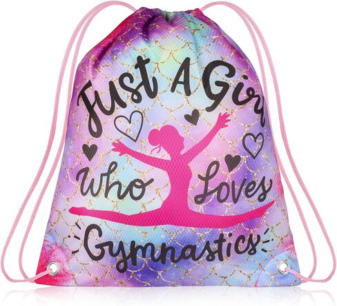 RLGPBON Drawstring Backpack for Kids Girls and Boy,Girls Gym Dance Bag,Sports Gym Bag for Girls Kids Waterproof Swimming Beach Sackpack in Kuwait
