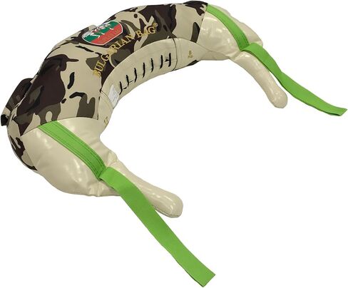 Bulgarian Bag -Camouflage - Suples (The Original) + Workout DVD (Fitness, Crossfit, Wrestling, Judo, Grappling, Functional Training, MMA, Sandbag, Powerbag, Cardio, Strength) … (Small 17 lb.) in Kuwait