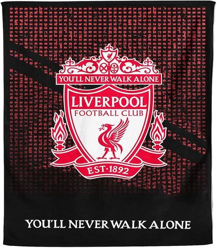 بطانية LFC Crest Fleece - غطاء كرة قدم ناعم للرجال والأطفال والمراهقين - هدية مثالية لليفربول - 100x150 سم in Kuwait