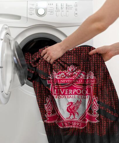 بطانية LFC Crest Fleece - غطاء كرة قدم ناعم للرجال والأطفال والمراهقين - هدية مثالية لليفربول - 100x150 سم in Kuwait