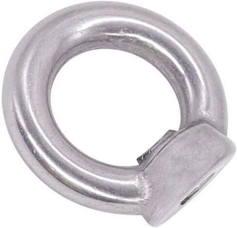 M3-0.5 (20 pcs) Ring Shape Lifting Eye Nut 304 Stainless Steel Threaded Nuts, Female Lifting Eye Nut, Bright Finish in Saudi Arabia