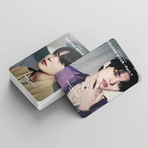 55 قطعة من بطاقات الصور ateez ateez Golen Hour، بطاقة ألبوم Lomo، بطاقة تهنئة لجمع الهدايا لمجموعة المعجبين، الساعة الذهبية: الجزء 1 in Saudi Arabia
