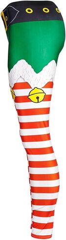 ODIZLI Women's Ugly Christmas Leggings 3D Print Costume Xmas Leggings Workout Yoga Pants in Kuwait