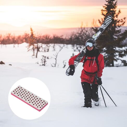 Ski Snowboard Diamond Stone - Ski Edge Files Sharpener Tool, Apply to Outdoor Snowboard (2.8", 500 Grit, Fuchsia) in Saudi Arabia