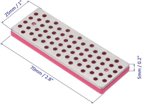 Ski Snowboard Diamond Stone - Ski Edge Files Sharpener Tool, Apply to Outdoor Snowboard (2.8", 500 Grit, Fuchsia) in Saudi Arabia