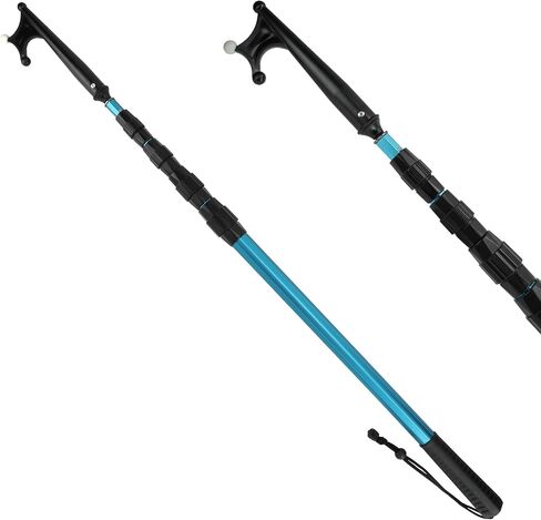 KOMCLUB خطاف قارب تلسكوبي لرسو السفن 3.7ft-11.75ft تمديد القطب هوك دفع عصا للقارب مقبض مطاطي غير قابل للانزلاق متين مقاوم للصدأ مقاوم للصدأ متعدد الوظائف قابل للاستبدال رأس دفع القطب in Saudi Arabia