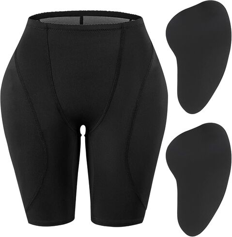 Figninget Hip Padded Hip Dips Pads Butt Enhancer Low Waist Bbl Shorts Hip Pads Shapewear for Women in Saudi Arabia