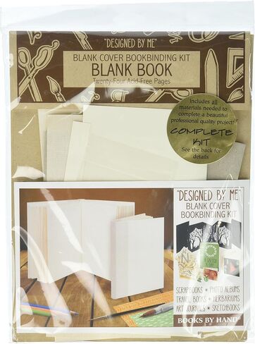 Lineco, Blank Cover Bookbinding Kits, 5.25 x 7.25 inch, Books by Hand Blank Book with 24 Acid-Free Pages, Ivory Color in Saudi Arabia