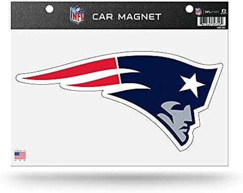 Rico Industries NFL Football New England Patriots Approx 8.5" x 11" Diecut Magnet to Display on Fridge/Vehicle/Locker in Saudi Arabia