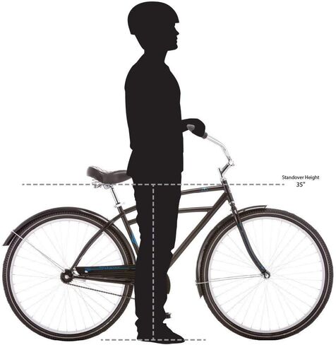 دراجة شوين جامون كروزر، للرجال والنساء، سرعة واحدة، عجلات 26 بوصة، إطار على الطراز القديم، فرامل كوستر خلفية، أسود in Kuwait