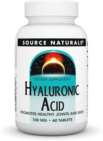 Source Naturals Hyaluronic Acid, Promotes Healthy Joints and Skin*, 100mg - 60 Tablets in Saudi Arabia