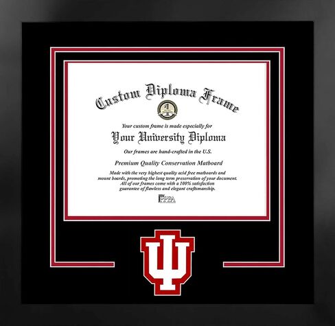 Campus Images NCAA unisex Spirit Diploma Manhattan Black Frame with Bonus Lithograph (value savings $59) in Saudi Arabia