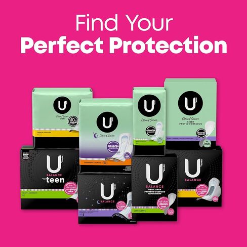 U by Kotex Balance Sized for Teens Ultra Thin Pads with Wings, Heavy Absorbency, 28 Count (Packaging May Vary) in Saudi Arabia