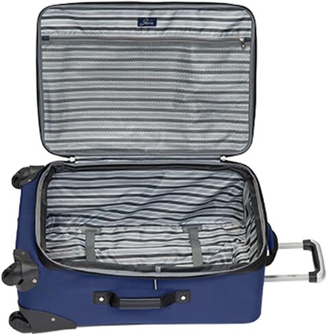 Skyway Epic Softside 4-Wheel Luggage Spinner Collection (Black, 2-Piece Set (20/24)) in Saudi Arabia