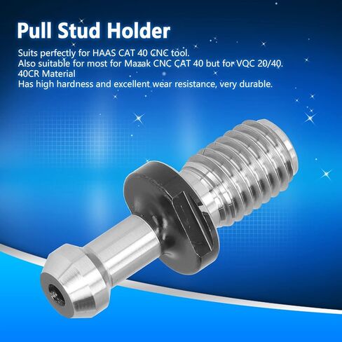 10Pcs Pull Stud Retention Knob, 45° Metal CNC Tool Holder Accessory Set Kit Retention Knob Tool Pull Stud Holder for HAAS in Saudi Arabia