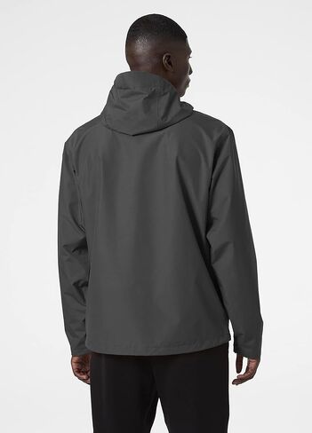 سترة المطر الرجالية Helly Hansen Seven J المقاومة للماء والرياح وقابلة للتنفس، 980 Ebony، XXX-Large in Kuwait