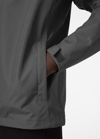 سترة المطر الرجالية Helly Hansen Seven J المقاومة للماء والرياح وقابلة للتنفس، 980 Ebony، XXX-Large in Kuwait