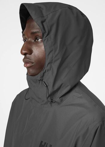 سترة المطر الرجالية Helly Hansen Seven J المقاومة للماء والرياح وقابلة للتنفس، 980 Ebony، XXX-Large in Kuwait