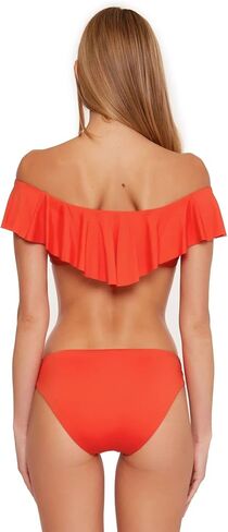 ملابس السباحة النسائية القياسية موناكو بدون أكتاف مكشكشة من Trina Turk، ملابس سباحة منفصلة in Kuwait