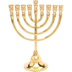 Hannukah Menorah Classic Bronze Rounded Branches in Kuwait