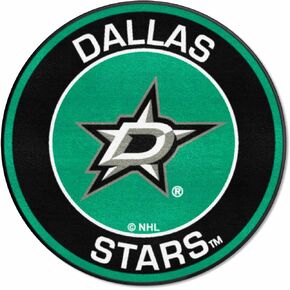 FANMATS 18870 Dallas Stars Roundel Rug - 27in. Diameter