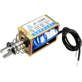 uxcell 12VDC 25N Push Pull Open Frame Solenoid Electromagnet Linear Motion JF-1039B