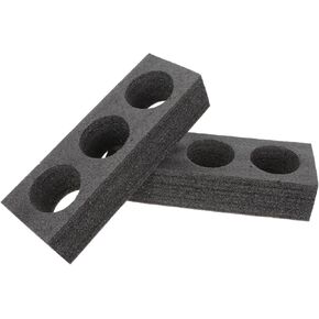 Disposable Drink Carriers 2pcs Disposable Foam Takeout Cup Holders 6 Hole Cup Drink Carrier Food Drink Holder for Hot Cold Drinks Black Cup Holder Tray Outdoor Cup Trays