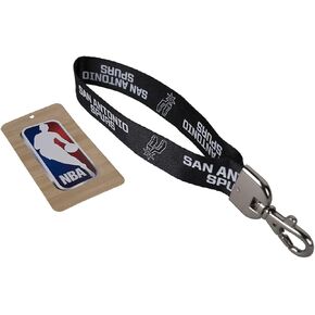 SAN ANTONIO SPURS LANYARD WRISTLET BLACK