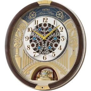 Seiko Melodies in Motion QXM386BRHZ Clock, 17 1/2 x 16 x 3 3/4, Multi