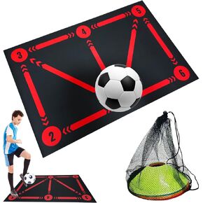 Soccer Training Mat, Non-Slip Football Mastery Mat, 35.4"X23.6" Red in Saudi Arabia