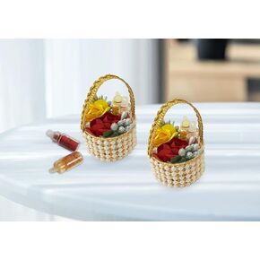 KK2- Designer Kankavati Haldi Kumkum Tamboolam for return gifting in pooja decoration Accessories (Set of 6 Piece)