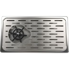 Pitcher Washer, Espresso Washer And Spray, Drainage And Drip Tray, 304 Stainless Steel Bar Glass Washer Sink, Suitable For Home Kitchen, Hotel, Coffee Shop, Restaurant (Black)