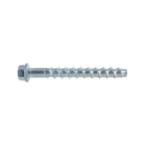 Conquest 3/8" x 3" Zinc Large Diameter Concrete Screws - High-Strength Carbon Steel for Masonry, Brick, or Block Anchoring (Pack of 50)