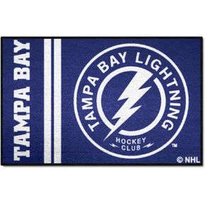 FANMATS 19277 Tampa Bay Lightning Starter Mat Accent Rug - 19in. x 30in. | Sports Fan Home Decor Rug and Tailgating Mat Uniform Design