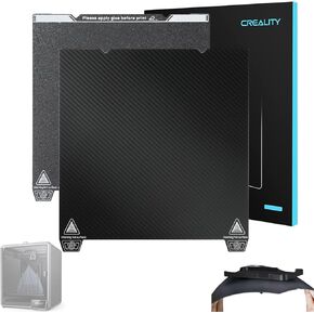 Creality Upgraded K1 Max Double-sided Printing Platform 315*310mm (Glossy PET + Matte PEI), without Soft Magnetic Sticker for 3D Printer CR-10 Smart/Pro/Ender-3 Max/Max Neo/10S PRO/PRO V2/V3/CR-X/Pro
