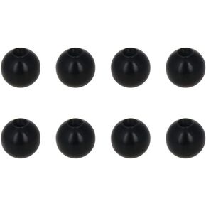 Othmro 8Pcs Threaded Ball Knobs, 0.79Inch Dia 0.2Inch Thread M5 Female Thread Black Bakelite Handle Thermoset Ball Knob for Lawn Mowers Exercise Equipment Machinery Valves Spigots (AM5x20)